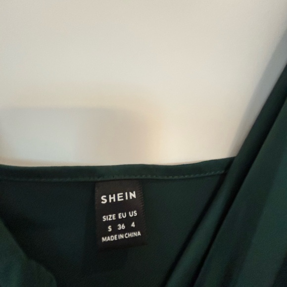 Forest green slip dress from SHEIN never worn. - Picture 4 of 4